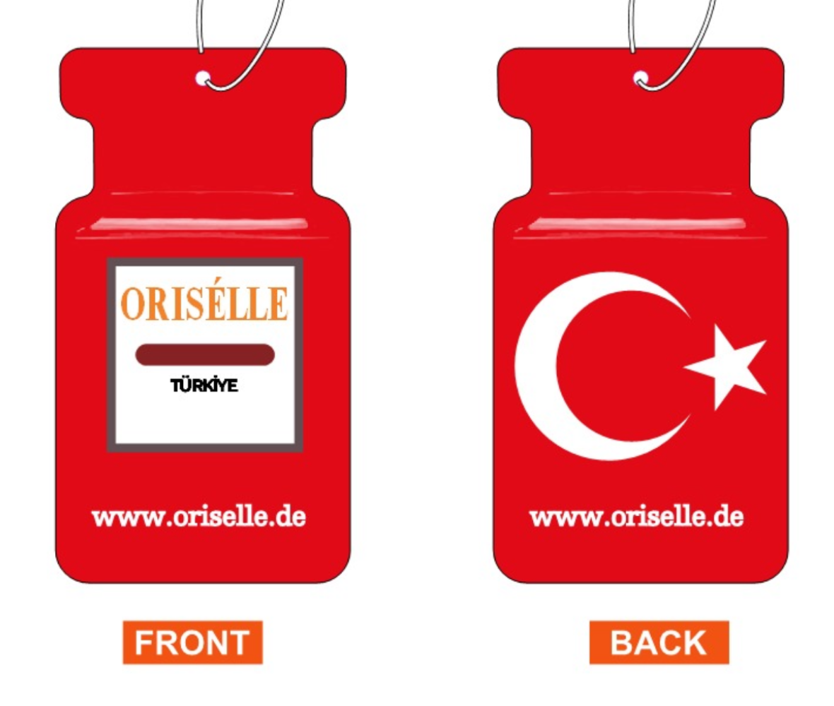 Duftanhänger Auto – Duftbaum Flagge Türkei | Premium Autoduft zum Aufhängen mit türkischem Design