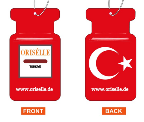 Duftanhänger Auto – Duftbaum Flagge Türkei | Premium Autoduft zum Aufhängen mit türkischem Design